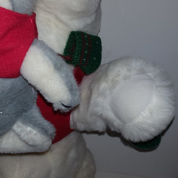 Vintage Christmas Plush Bear Abearham & Straus the Mouse Holiday '87 - Picture 13 of 16